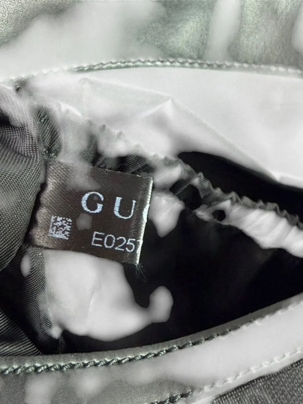 GUCCI Gray Supreme Canvas Leather Trim GG Web Diaper Changing Bag Made in Italy